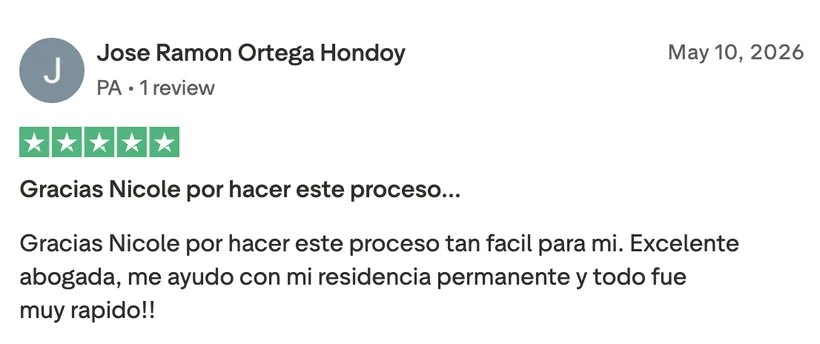 Trustpilot review by Jose Ramon Ortega Hondoy, five stars